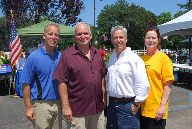 Pictured left to right: Suffolk County Legislator Tom Cilmi, Mayor Allan M. Dorman, Islip Town Councilman Steve Flotteron, and Islip Town Clerk Olga H. Murray.