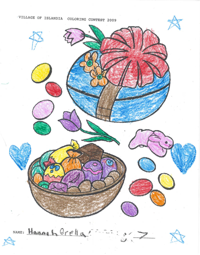 Easter Coloring Contest Winners