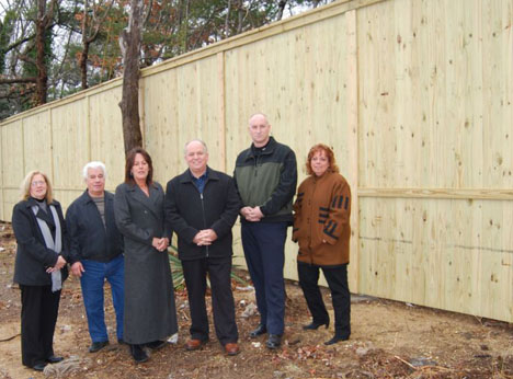 Pictured (left to right): Islandia Village Trustee Patty Peters, Highway Commissioner Tony Church, Deputy Mayor Diane Olk, Mayor Allan M. Dorman, and Trustees Mike Zaleski and Barbara Lacey.