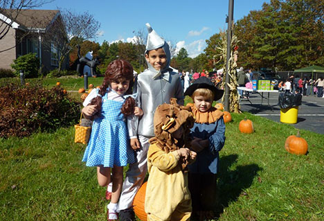 Children dressed up as characters from "The Wizard of Oz" take part in the Village of Islandia's 8th Annual Pumpkin Fest.