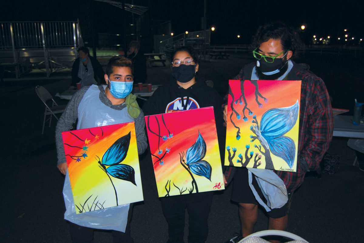 Residents Participate in Paint Night