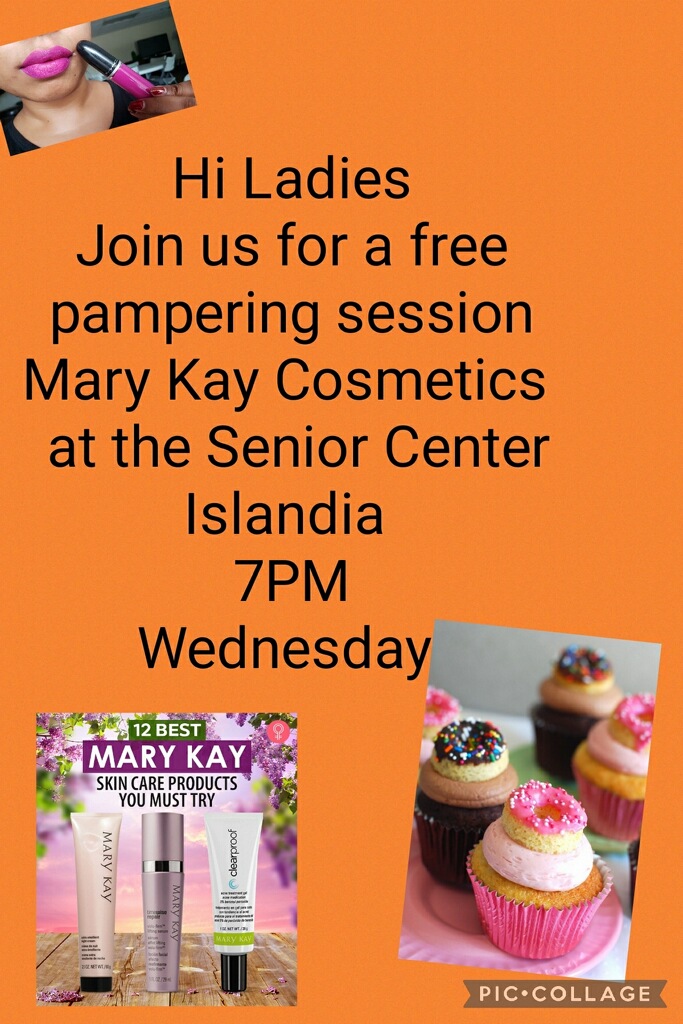 Senior Center: Wed, Oct. 5 – Free Pampering Session Mary Kay Cosmetics