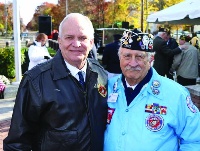 Sal Scarlato (right) and Mayor Dorman