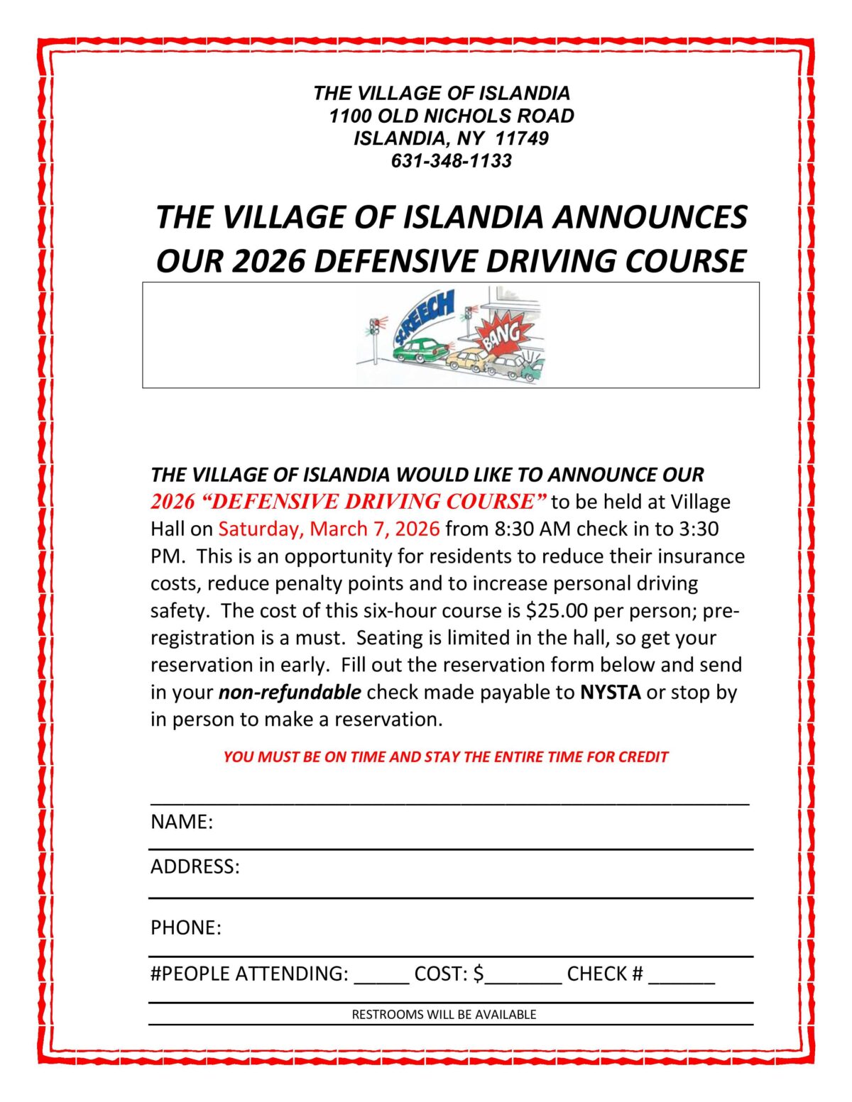 2026 Defensive Driving Course